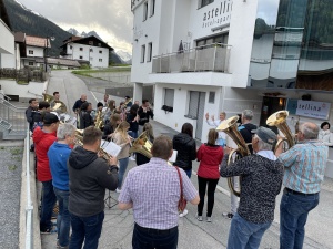 Namenstagständchen Obmann Dietmar Walser 17.05.22