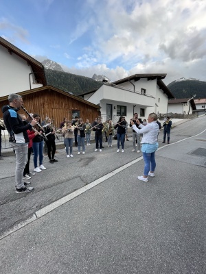 Namenstagständchen Obmann Dietmar Walser 17.05.22